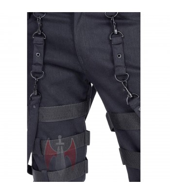 Men Gothic Pants High Waist Pants Baggy Trouser CYBER GOTH Pants 